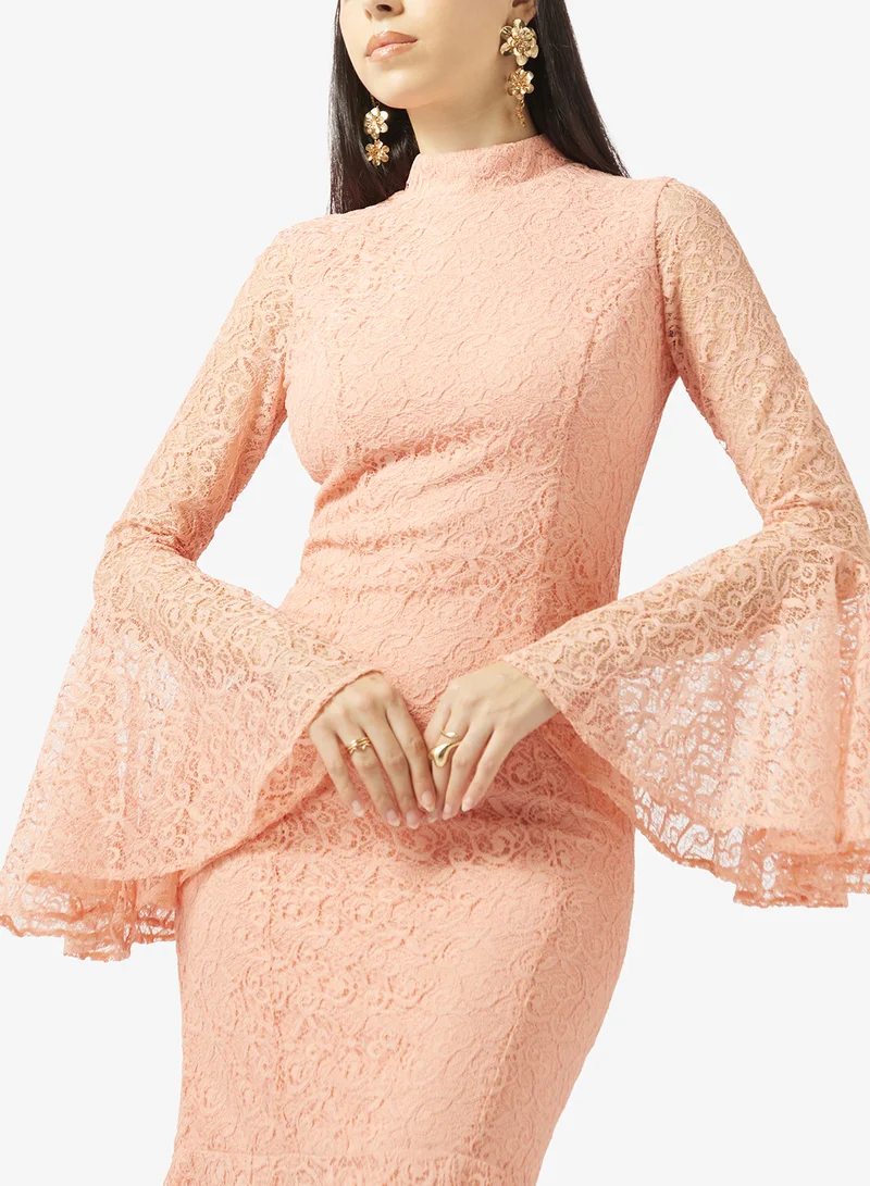 Akadia Fashion  FRENCH DESIGN DANTEL DRESS for Women | Best Price UAE